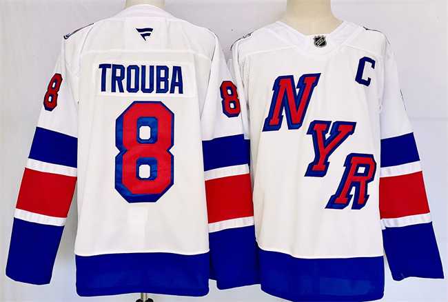 Men's New York Rangers #8 Jacob Trouba White 2024-25 Stadium Series Stitched Jersey,We sell and wholesale Men's New York Rangers #8 Jacob Trouba White 2024-25 Stadium Series Stitched Jersey on line form chian!